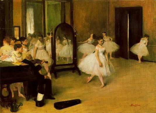 Dance Class - 1871 by Edgar Degas - Click Image to Close